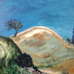 Acryl schilderij, Maya Wildevuur, Bueno convento, 1997